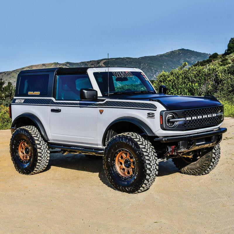 WES XTS Rock Sliders - Westin 20-23 Ford Bronco 2 Door (Excl. Bronco Sport) XTS Rock Slider - Textured Black