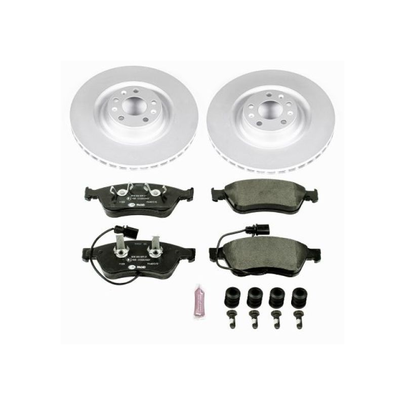 PSB Euro-Stop Kit - Power Stop 09-11 Audi A6 Quattro Front Euro-Stop Brake Kit