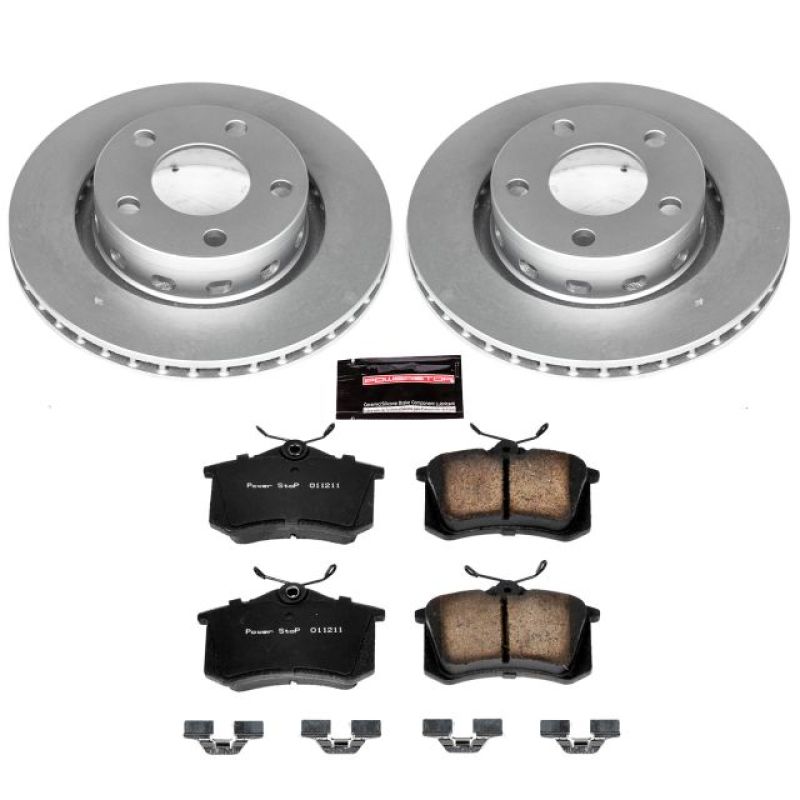 PSB Z23 Evolution Coated Kit - Power Stop 00-04 Audi A6 Quattro Rear Z23 Evolution Sport Coated Brake Kit