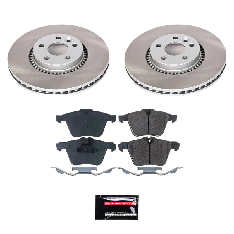PSB Semi-Coated Rotor Kits - Power Stop 07-14 Volvo S80 Front Semi-Coated Rotor Kit