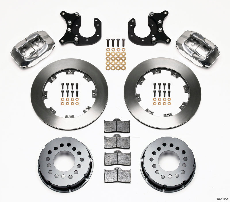 WIL Dynalite Brake Kit - Wilwood Forged Dynalite P/S Rear Kit Polished New Big Ford 2.50in Offset