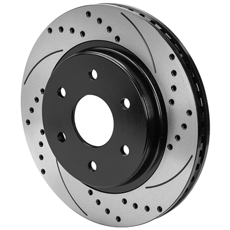 WIL Rotors - Wilwood 6x5.315 SRP Drilled and Slotted Performance Rotor & Hat R/H - Black