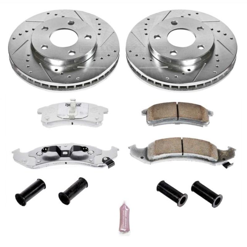 PSB Z26 Street Warrior Kit - Power Stop 94-99 Buick LeSabre Front Z26 Street Warrior Brake Kit