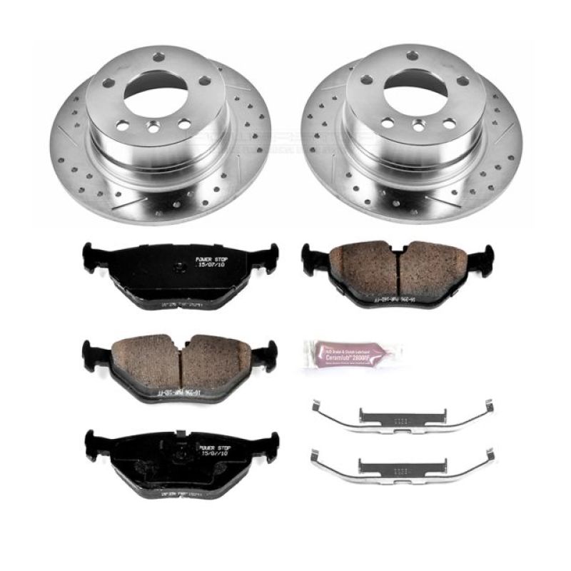 PSB Z23 Evolution Kit - Power Stop 95-99 BMW 318ti Rear Z23 Evolution Sport Brake Kit