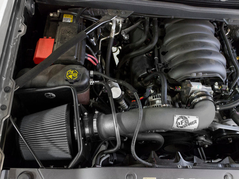 AFE Magnum FORCE Stage-2 Cold Air Intakes - aFe Magnum FORCE Pro DRY S Stage-2 Intake 14-17 GM Silverado/Sierra 1500 5.3L/6.2L w/ Electric Fan