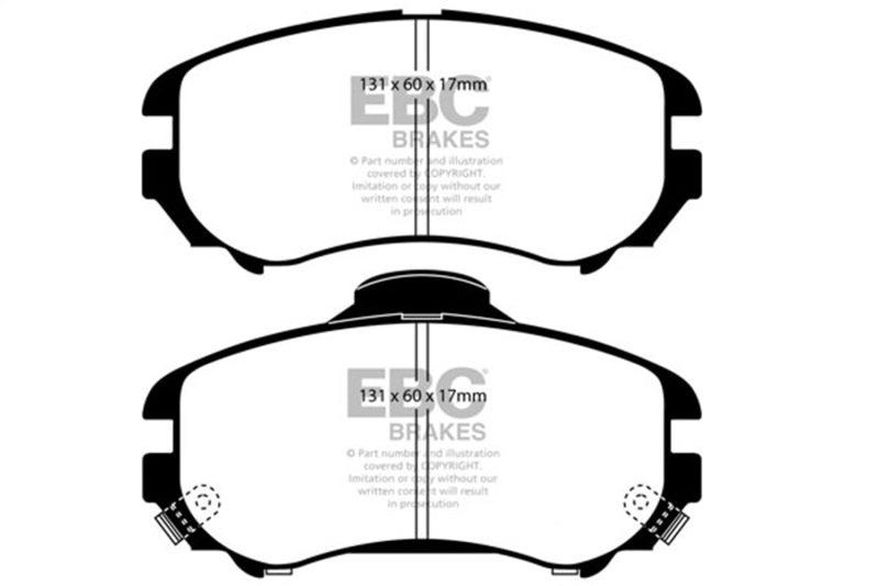 EBC Redstuff Brake Pad Sets - EBC 07-08 Hyundai Elantra 2.0 Redstuff Front Brake Pads