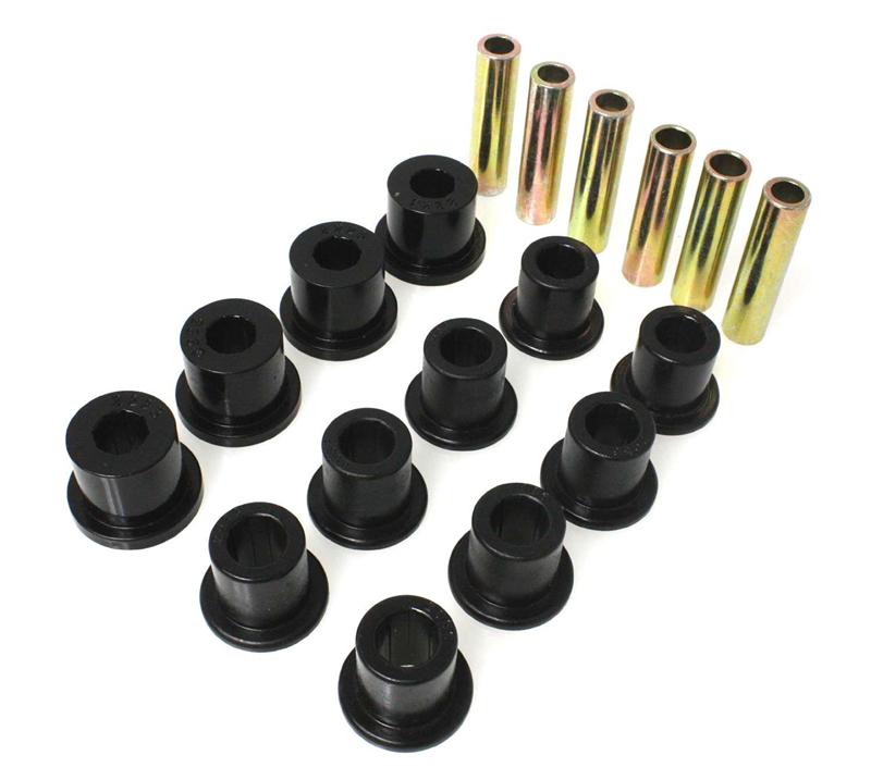 ES Spring/Shackle Bush - Black - Energy Suspension Jeep Spring Bushing Set - Black