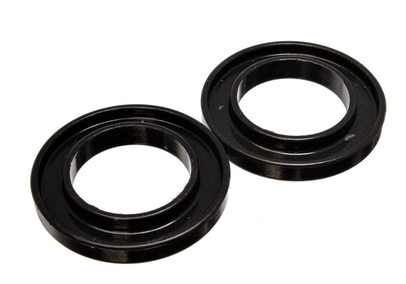 ES Spring Isolators - Black - Energy Suspension Universal 3-3/16in ID 5-1/4in OD 3/4in H Black Coil Spring Isolators (2 per set)