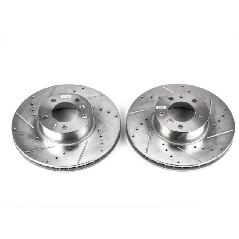 PSB Evolution Drill/Slot Rotor - Power Stop 97-00 BMW 540i Front Evolution Drilled & Slotted Rotors - Pair