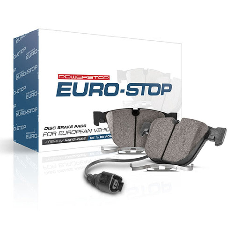 PSB Euro-Stop Brake Pads - Power Stop 10-14 Volvo XC90 Euro-Stop ECE-R90 Front Brake Pads