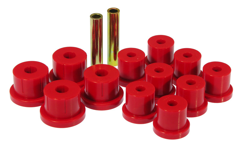 PRO Spring/Shackle Bush- Red - Prothane 67-69 Chevy Camaro Rear Mono Leaf Bushings - Red