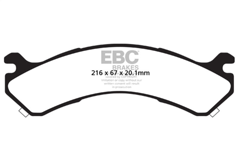 EBC Ultimax2 Brake Pad Sets - EBC 01-05 Chevrolet Silverado 3500 (2WD) Ultimax2 Rear Brake Pads