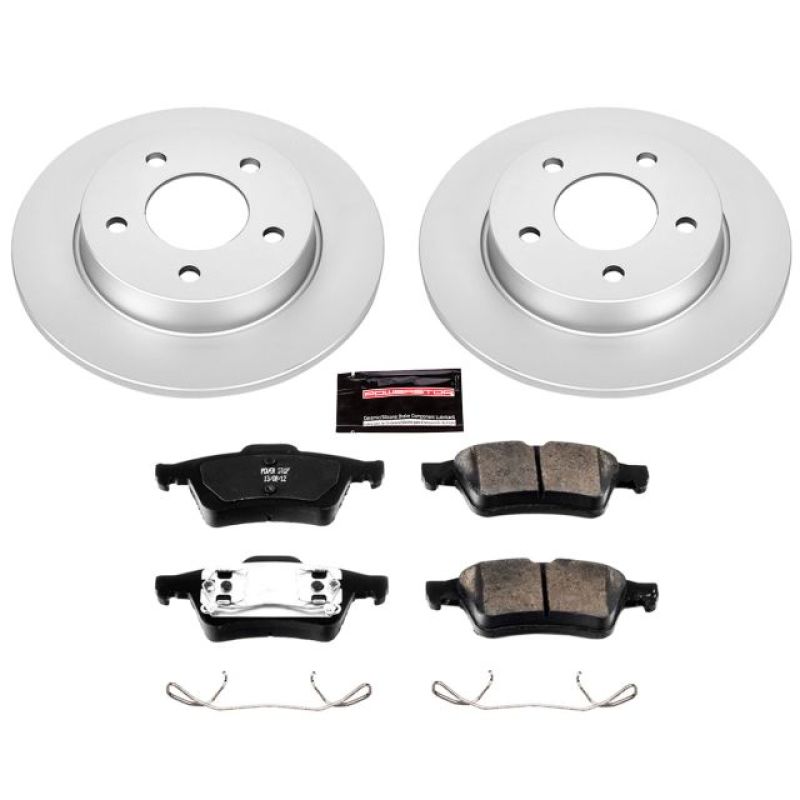 PSB Z17 Evolution Coated Kit - Power Stop 04-05 Mazda 3 Rear Z17 Evolution Geomet Coated Brake Kit
