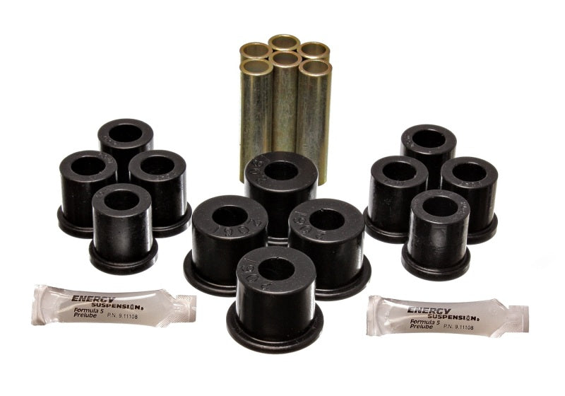 ES Spring/Shackle Bush - Black - Energy Suspension Ford 4 Wd Front Spring Bushing Set - Black