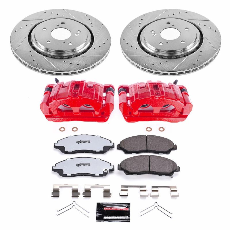 PSB Red Calipers - Power Stop 14-16 Acura MDX Front Z36 Truck & Tow Kit w/Cals