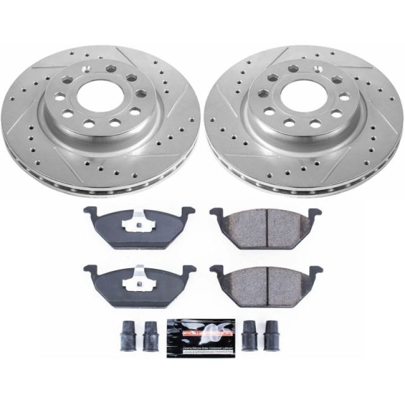 PSB Z23 Evolution Kit - Power Stop 11-15 Volkswagen Jetta Front Z23 Evolution Sport Brake Kit