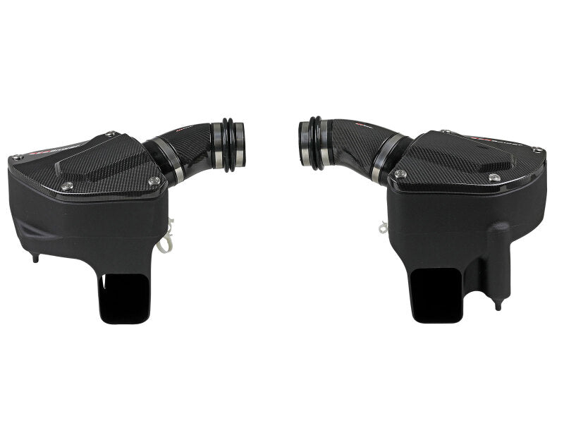 AFE Black Series Stage-2 Carbon Fiber Cold Air Intakes - aFe Black Series Stage-2 Carbon Fiber Cold Air Intake System w/ Pro DRY S Media - 18-19 BMW M5 (F90)