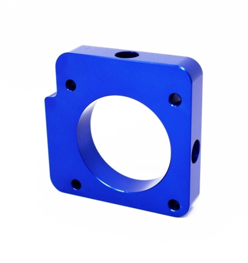 TQS TB Spacer - Blue - Torque Solution Throttle Body Spacer (Blue) Subaru WRX 2006-2014 / STI 2004-2015