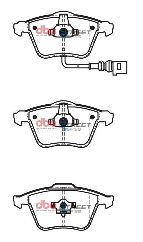 DBA Street Series Brake Pads - DBA 08-15 Audi TT Quattro Front Street Series Brake Pads