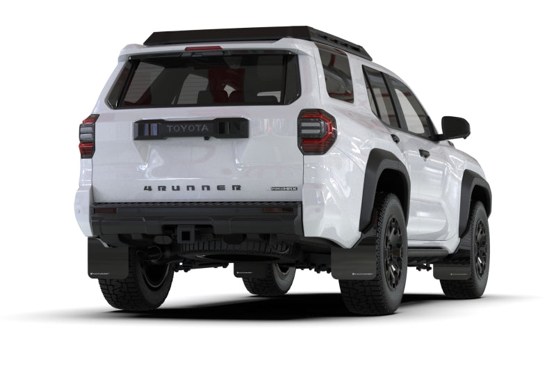 RAL UR Blk Flap/Met. Blk Logo - Rally Armor 25-26 Toyota 4Runner Black UR Mud Flap w/ Metallic Black Logo
