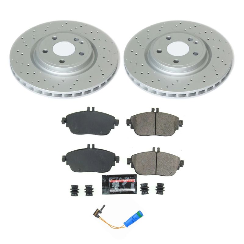PSB Z17 Evolution Coated Kit - Power Stop 17-19 Infiniti QX30 Front Z17 Evolution Geomet Coated Brake Kit