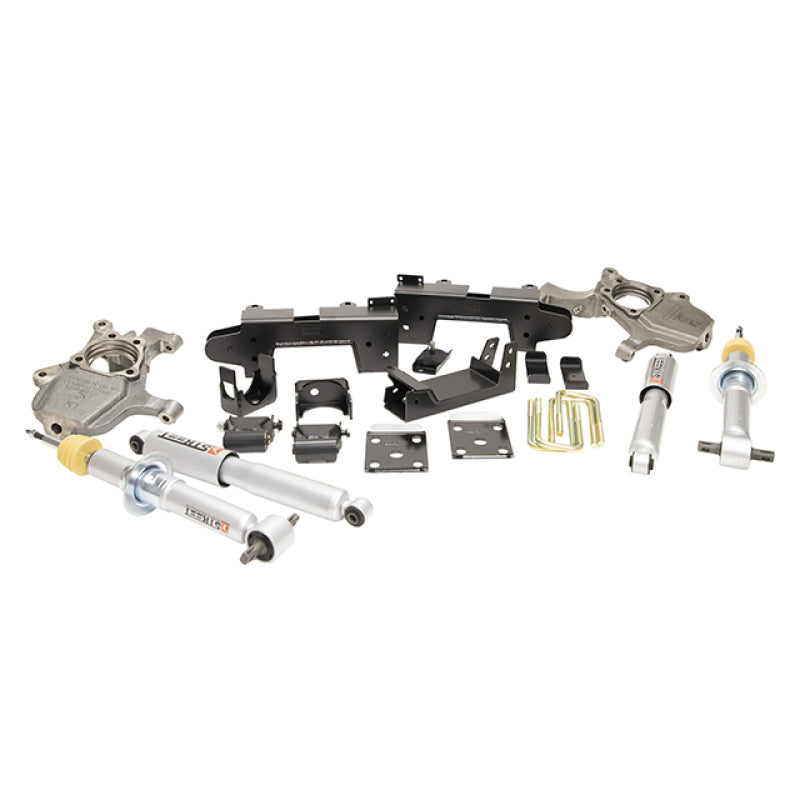 BT Lower Kit w SP Shocks - Belltech LOWERING KIT 2019 Chevrolet Silverado / GMC Sierra 1500 2WD All Cab - 2-4in Fr / 6in R
