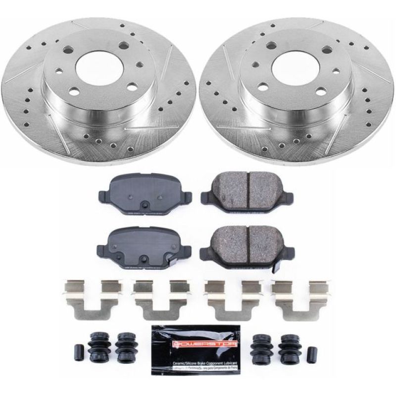 PSB Z23 Evolution Kit - Power Stop 12-18 Fiat 500 Rear Z23 Evolution Sport Brake Kit