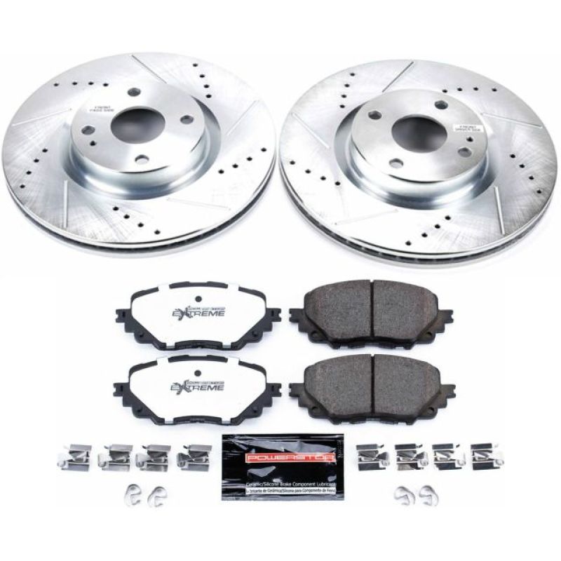 PSB Z26 Street Warrior Kit - Power Stop 17-19 Fiat 124 Spider Front Z26 Street Warrior Brake Kit