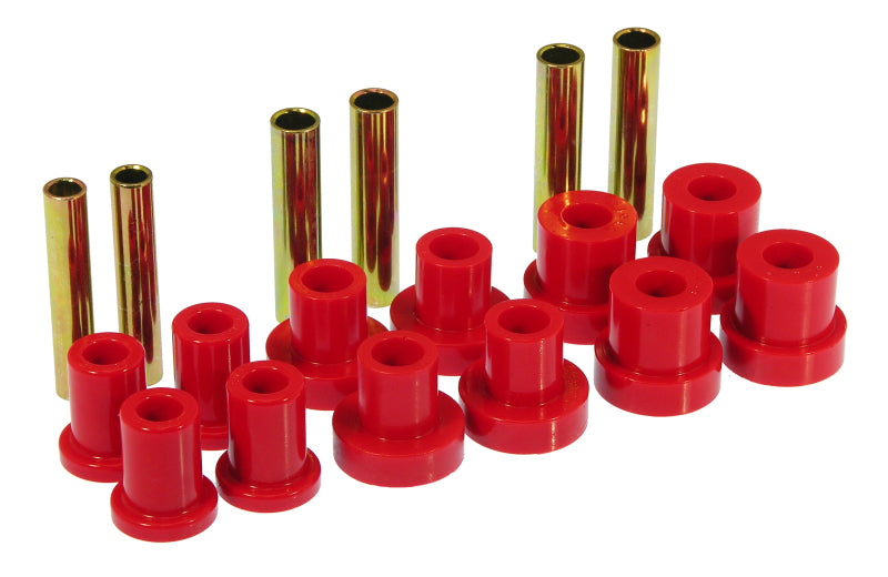 PRO Spring/Shackle Bush- Red - Prothane 88-91 Chevy Blazer/Suburban 4wd Front Spring Bushings - Red