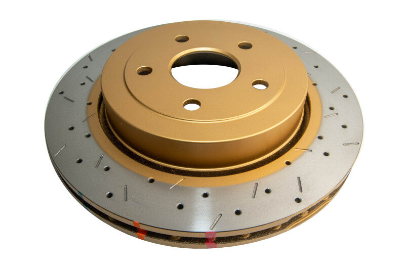 DBA 4000 Slot&Drill Rotors - DBA 06-10 Jeep Grand Cherokee SRT-8 360mm Dia Rear Drilled & Slotted T3 4000 Series Rotor