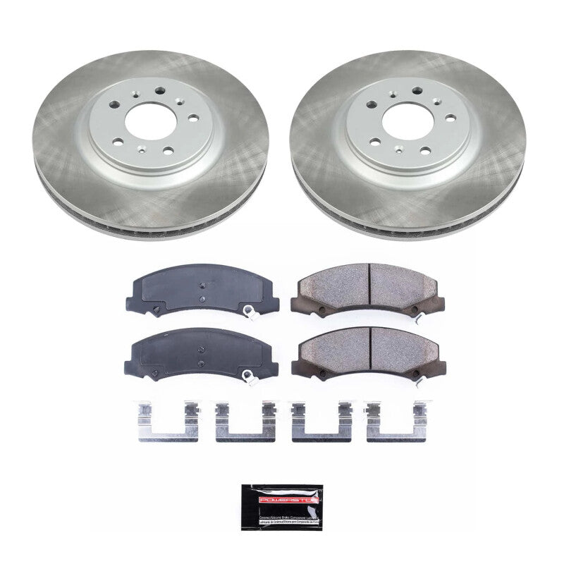 PSB Semi-Coated Rotor Kits - Power Stop 14-16 Chevrolet Impala Limited Front Semi-Coated Rotor Kit
