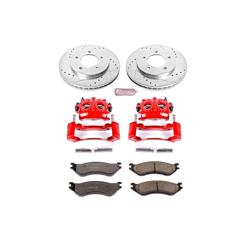 PSB Z36 Truck & Tow Kit - Power Stop 98-02 Lincoln Navigator Front Z36 Truck & Tow Kit w/Cals