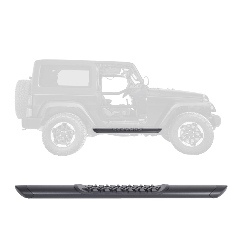 GOR Vertex V3 Side Steps - Go Rhino V-Series V3 Side Step - Universal 52in. (Fits 4DR) - Tex. Blk