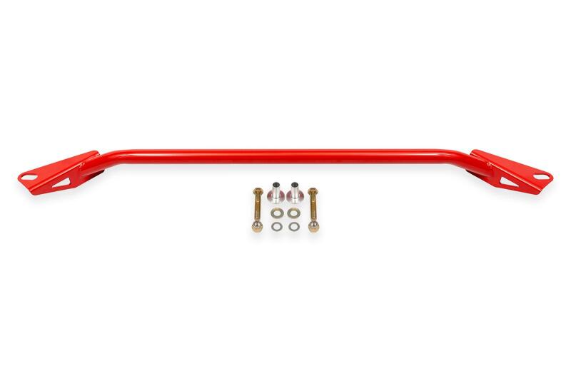 BMR Chassis Reinforcement Braces - BMR 24-25 Ford Mustang S650 Chassis Brace Front Subframe 2-point - Red