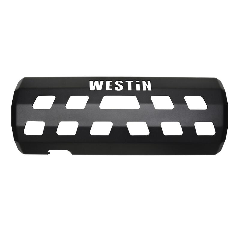 WES Skid Plates - Westin 18-22 Jeep Wrangler JL (Excl. 4xe) Muffler Skid Plate - Tex. Blk