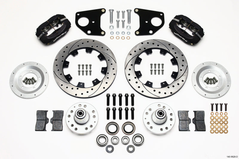 WIL Dynalite Brake Kit - Wilwood Forged Dynalite Front Kit 12.19in Drilled 62-72 CDP B & E Body-Drum