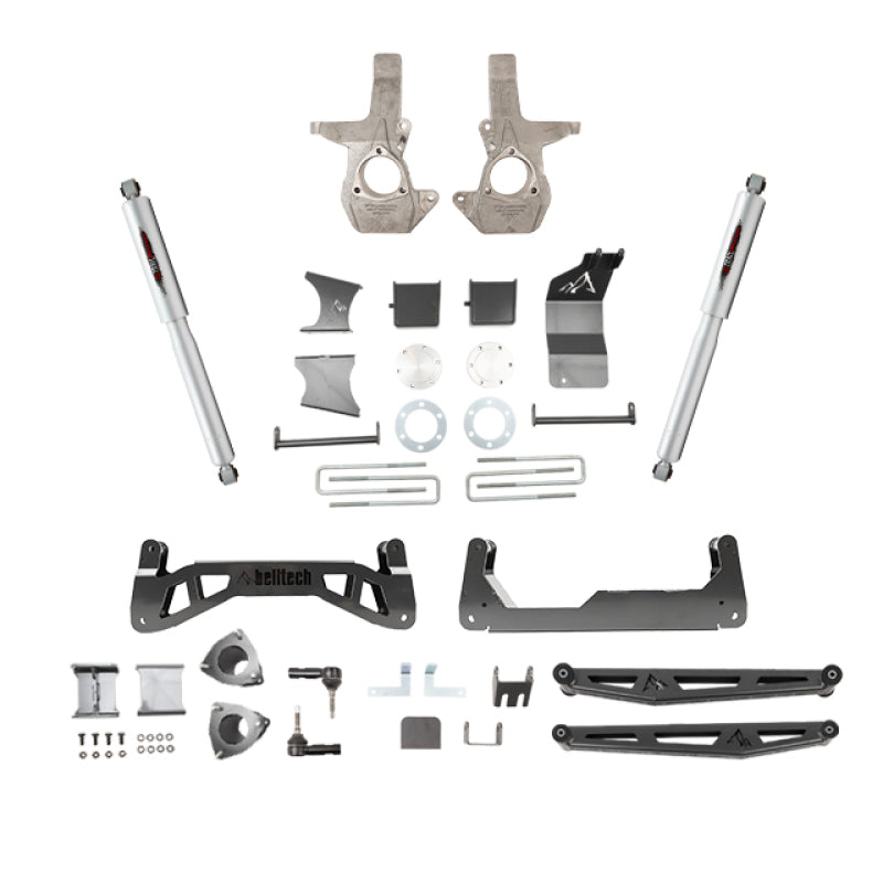BT Lift Kit w Shocks - Belltech 16-18 Chevrolet Silverado / GMC Sierra 1500 4WD 7-9in Suspension Lift Kit w/ Shocks