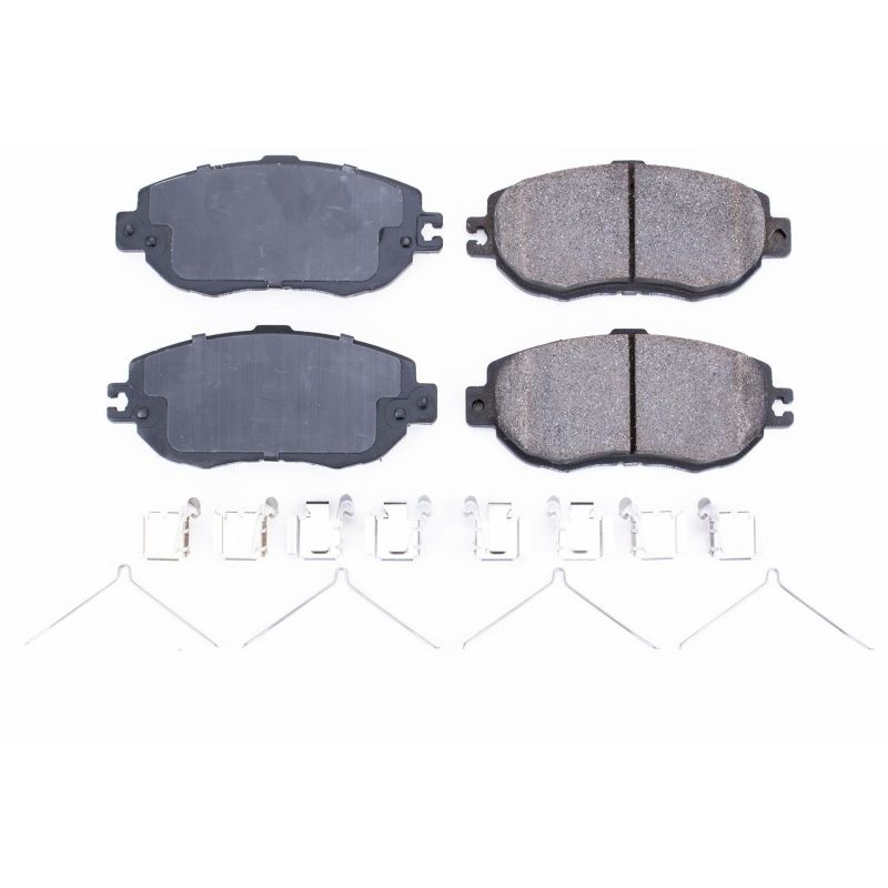 PSB Z17 Evolution Brake Pads - Power Stop 93-94 Lexus LS400 Front Z17 Evolution Ceramic Brake Pads w/Hardware