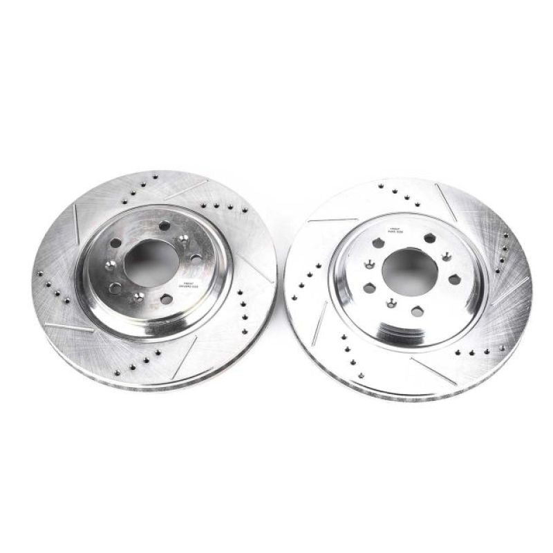 PSB Evolution Drill/Slot Rotor - Power Stop 08-09 Buick Allure Front Evolution Drilled & Slotted Rotors - Pair