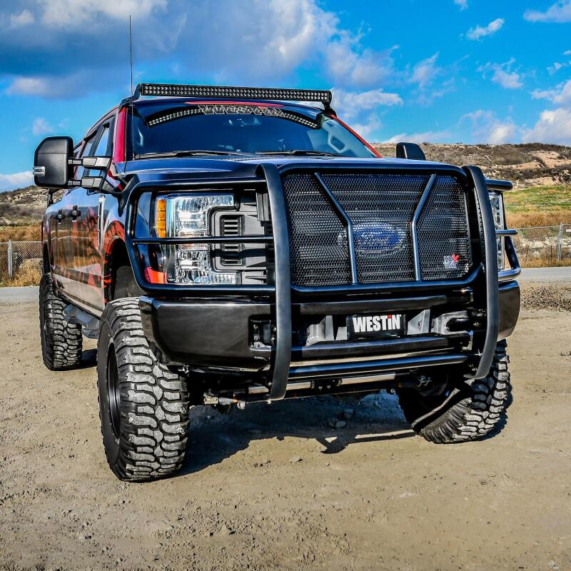 WES HDX Grille Guards - Westin 2017-2018 Ford F-250/350 HDX Grille Guard - Black