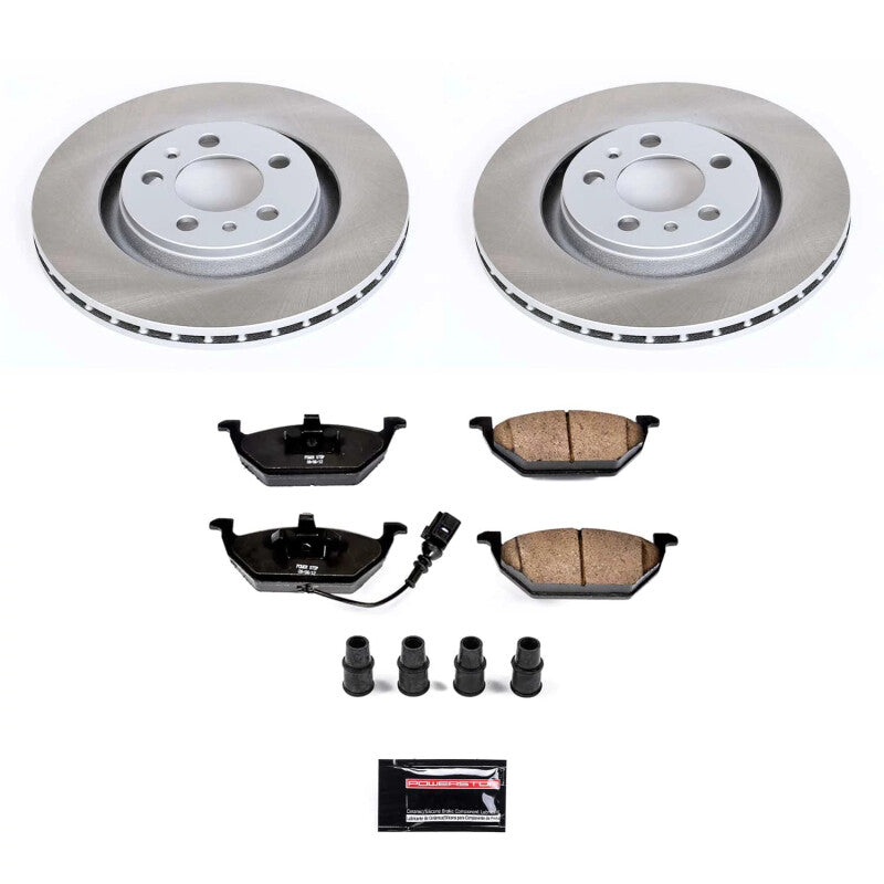 PSB Semi-Coated Rotor Kits - Power Stop 99-05 Volkswagen Jetta Front Semi-Coated Rotor Kit