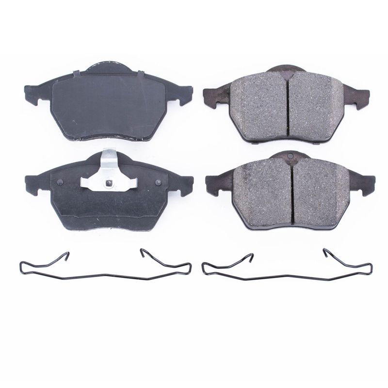 PSB Z17 Evolution Brake Pads - Power Stop 96-99 Audi A4 Front Z17 Evolution Ceramic Brake Pads w/Hardware