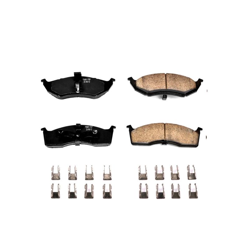 PSB Z17 Evolution Brake Pads - Power Stop 99-04 Chrysler 300M Front Z17 Evolution Ceramic Brake Pads w/Hardware