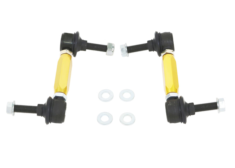 WL Sway Bar Links - Whiteline Universal Swaybar Link Kit-Heavy Duty Adj Steel Ball w/ 10mm Ball Stud