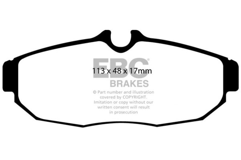 EBC Greenstuff Brake Pad Sets - EBC 05-10 Ford Mustang 4.0 Greenstuff Rear Brake Pads