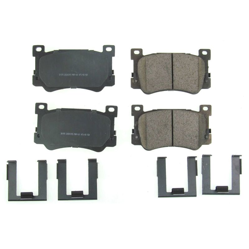 PSB Z17 Evolution Brake Pads - Power Stop 17-19 Genesis G90 Front Z17 Evolution Ceramic Brake Pads w/Hardware