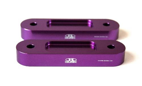 BX Bump Steer Kits - BLOX Honda S2000 Racing Front 20mm Thick Spacer Bump Steer Kit - Black (Lowered 1in and more)