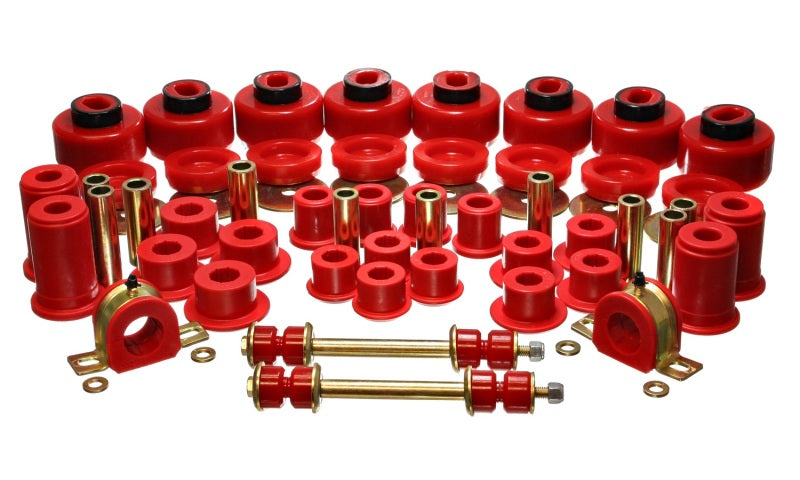 ES Hyper-Flex Sets - Red - Energy Suspension 99-06 Chevy C1500 New Body Style Silverado 2WD Red Hyper-flex Master Bushing Set