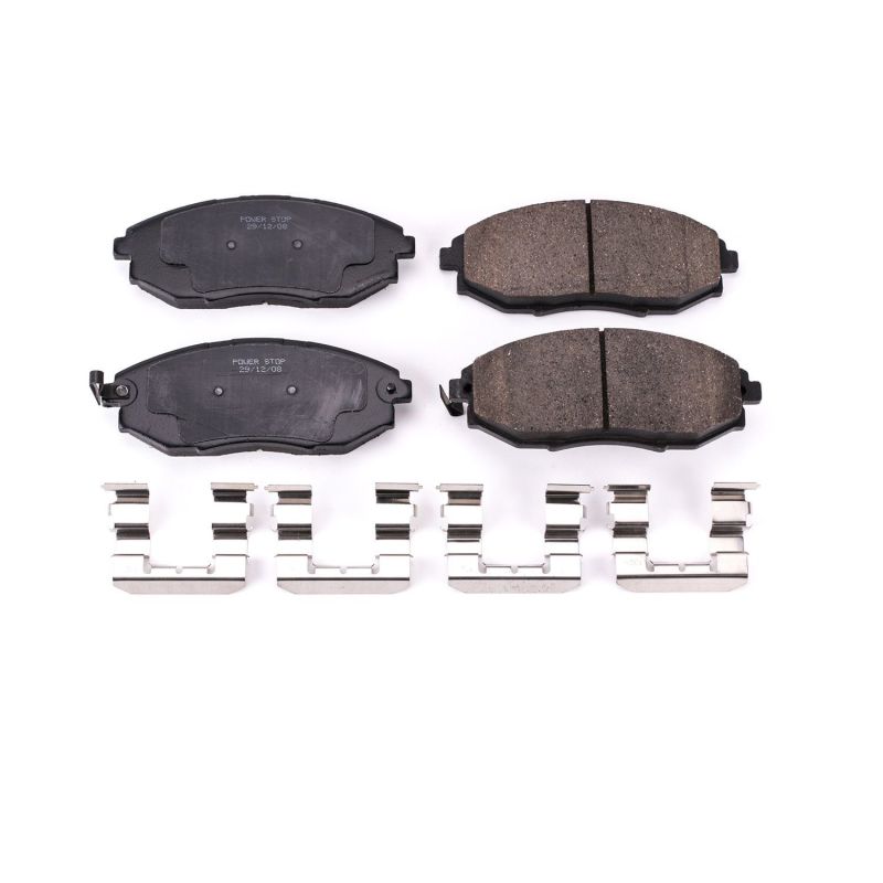 PSB Z17 Evolution Brake Pads - Power Stop 04-06 Chevrolet Epica Front Z17 Evo Ceramic Brake Pad w/Hardware