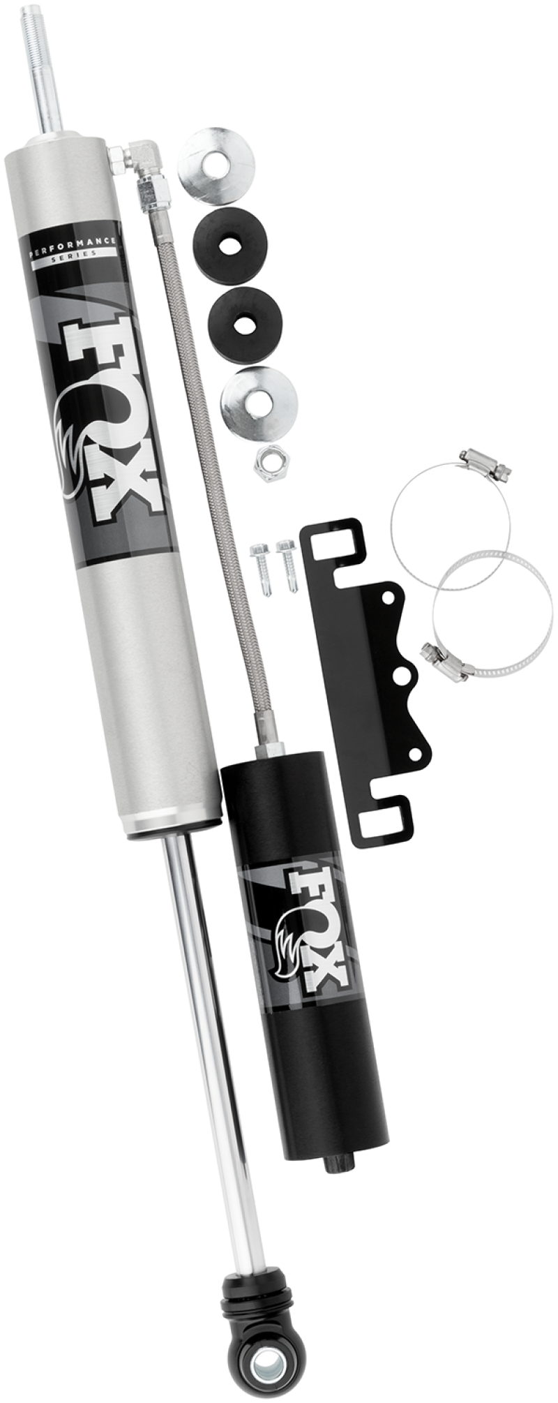 FOX 2.0 Perf Shock - Fox 2005+ Ford SD I 2.0 Perf Series 10.1in. Smooth Body Remote Res. Front Shock - 4-5in Lift